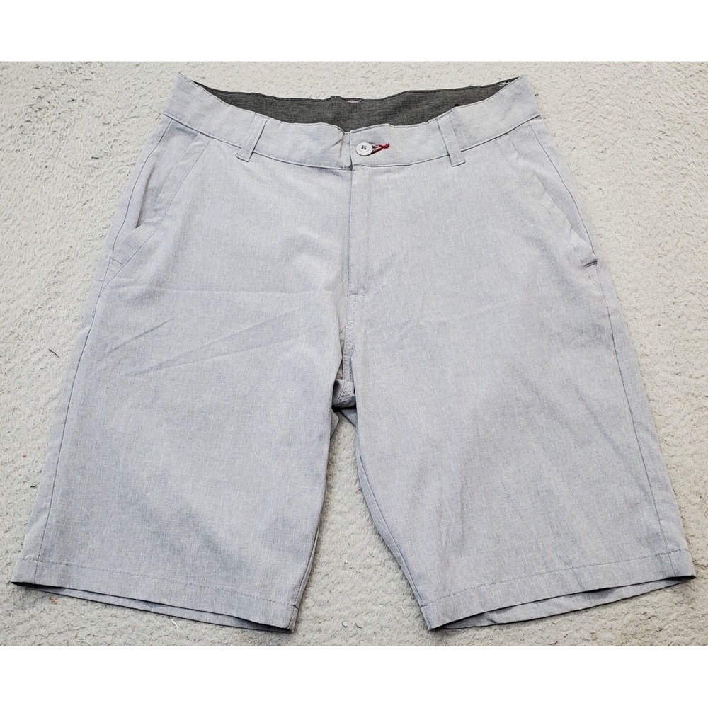 Burnside Golf Chino Shorts Mens Size 30 Gray Casual Mid Rise Stretch Performance